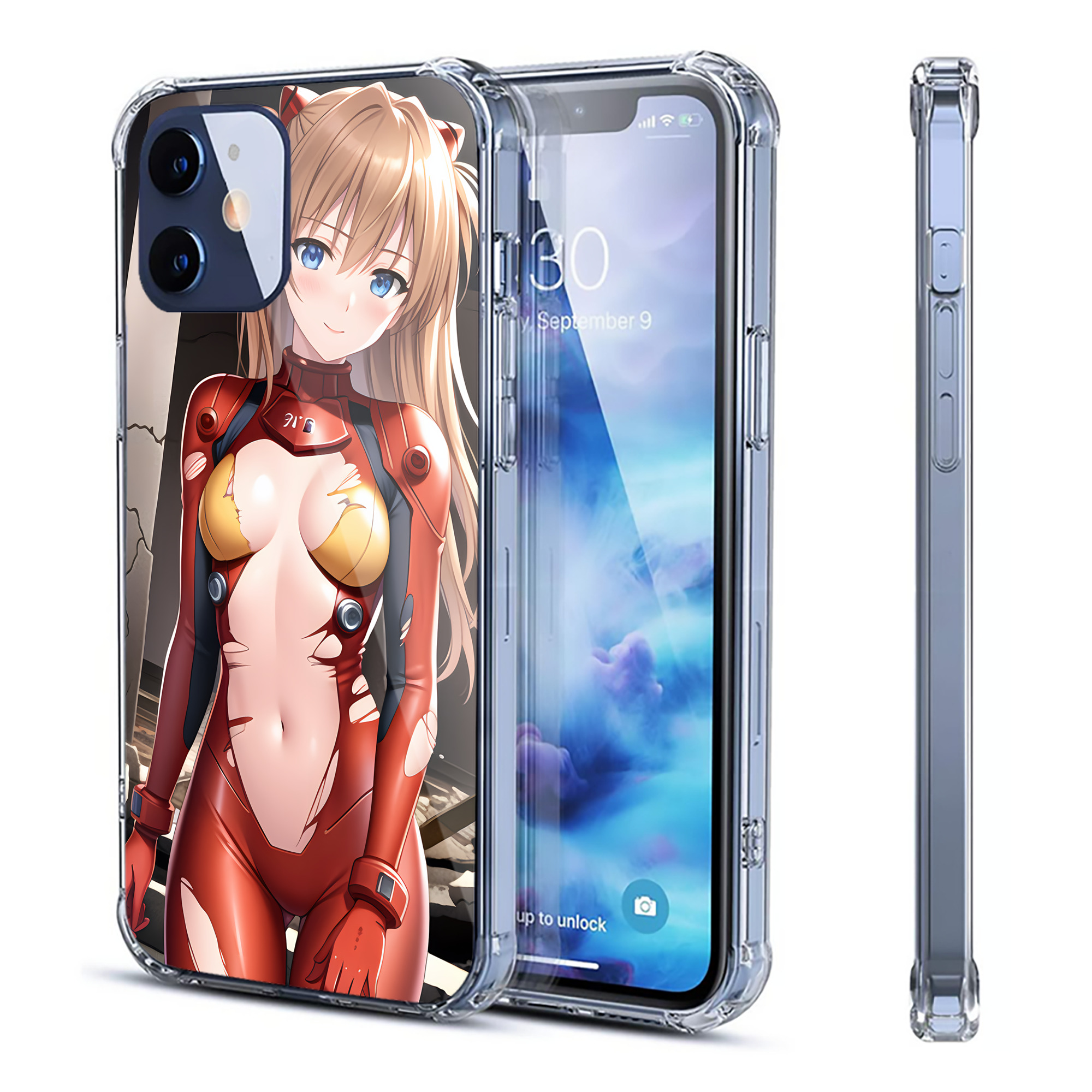 （画像用） EVA 新世紀エヴァンゲリオン 【iPhone 12シリーズ対応】透明スマホケース（クリアソフトケース）